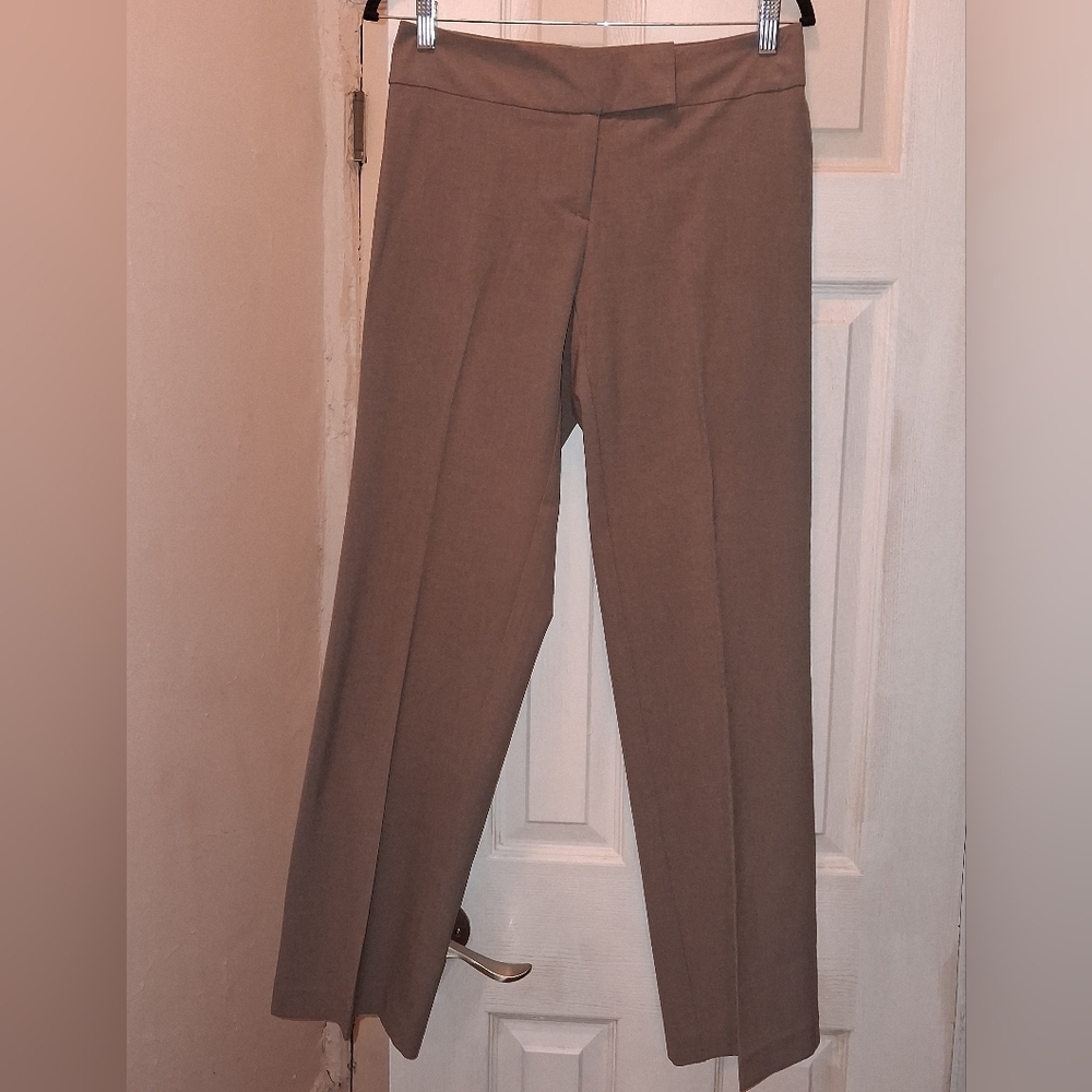 Style & Co. Light Brown Straight-Leg Dress Pants